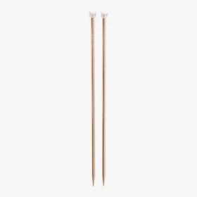 DMC 40 cm. Rose Gold Aluminium Single Point Knitting Needles - 8 mm.