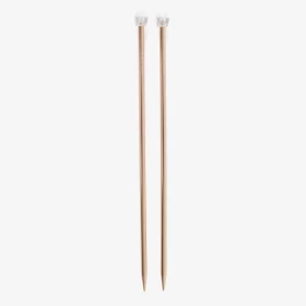 DMC 40 cm. Rose Gold Aluminium Single Point Knitting Needles - 9 mm.
