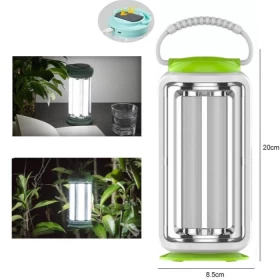 Solar & Rechargeable 6-Tube LED Lantern
