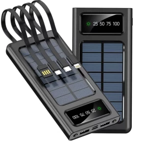 20000mAh Solar Power Bank – Waterproof Portable Charger |