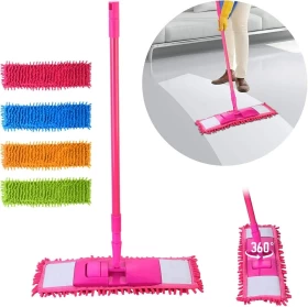 Fashion HUB Wet & Dry Microfiber Floor Cleaning Mop – Telescopic Handle