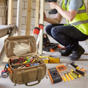Empty Tool Bag – Brown Durable, Portable & Multi-Purpose