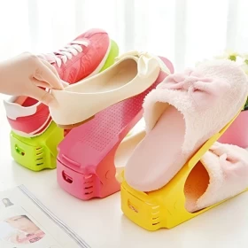 Double Grid Space Saving Shoes Holder Organizer