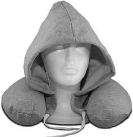 Neck & Travel Pillow with Hoodie  U-Shaped Memory