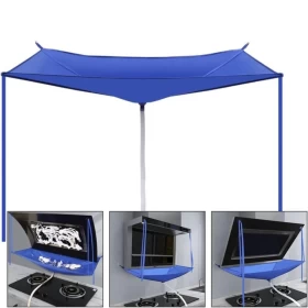 Multi-Functional Gas Stove Cleaning Cover Mop with Tube and Tying Straps