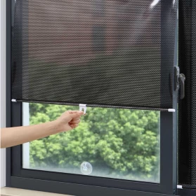Suction Cup Blackout Roller Blind – 58 × 125 cm