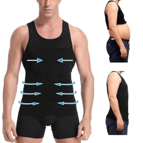 ZERO BODY Slim N Lift Slimming Vest For Men Black Thin-001