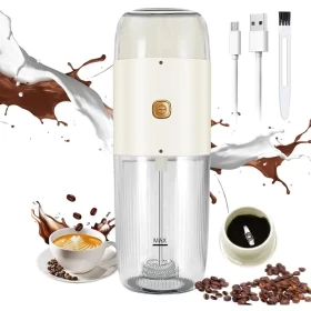 LePresso 2-in-1 Portable Milk Frother & Coffee Grinder