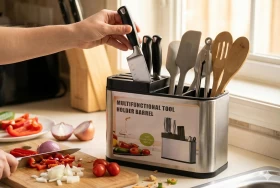 Stainless Steel Kitchen Tool Holder
