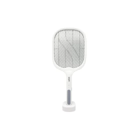 Electric Fly Swatter 3000V Bug Zapper with Purple Light Mosquito Trap Lamp for Indoor & Outdoor Use  Large Size Insect Killer