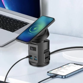 Powerology MagSafe Power Hub – USB-C PD & USB-A QC 3.0