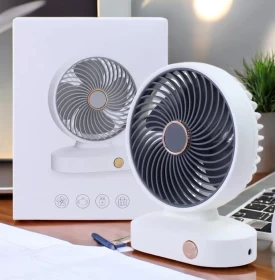 USB Rechargeable Desk Fan – Portable & Silent Cooling Anywhere!  ZB097