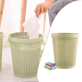 Multifunctional Trash Can with Built-In Garbage Bag Box
