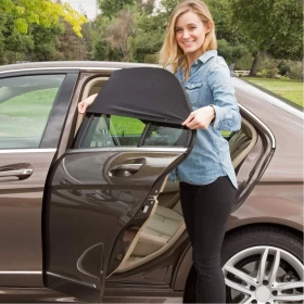 Car Sun Shade Net Mesh Blind – Rear Window UV & Mosquito Protection Curtain