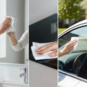 Glass & Mirror Cleaning Wipes Streak-Free 40 Pack