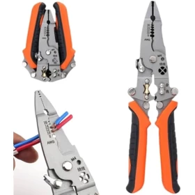 12-in-1 Multifunctional Wire Stripper Crimper & Cable Cutter Pliers