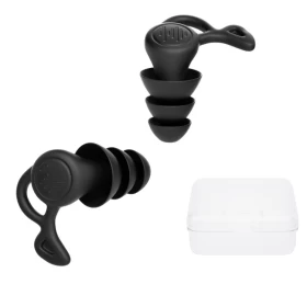 Silicone Earplugs Waterproof Reusable For Sleep Swim -OneSize