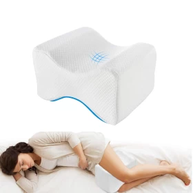Multi Use Memory Foam Leg Pillow with Washable Cover