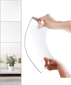Square Acrylic Self-adhesive Mirror Wall Stickers-20cm