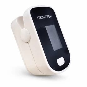 Pulse Oximeter Blood Oxygen Saturation Heart Rate Finger Monitor White