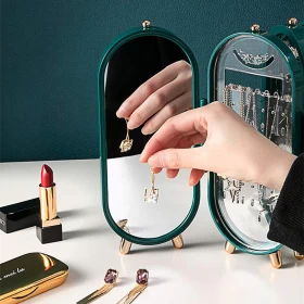 Necklace Jewelry Organizer with Folding Screen Design