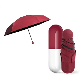 Mini Portable Capsule Umbrella Compact UV Protection Travel