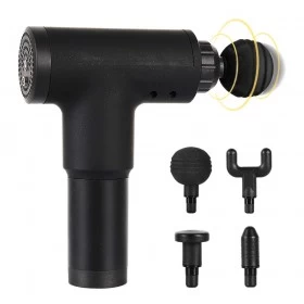 6 Speed Percussion Muscle Massage Gun With Multiple Heads