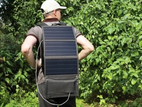 30W Portable Solar Charger TX-207 – Foldable Panel with Dual USB