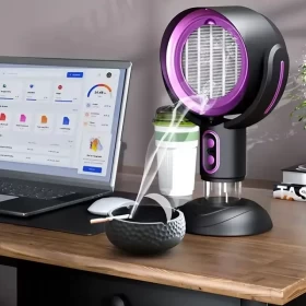 Portable Hood with Adjustable Speeds, Powerful Air Purifying Suction 8W