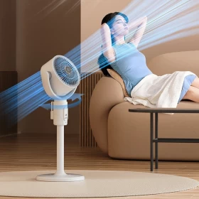 Standing 180° Circulation and Adjustable Height Fan