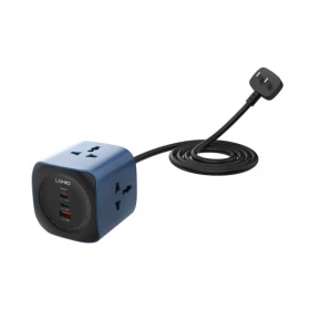 6 In 1 Power Socket Cube by LDNIO – Compact Charging Hub