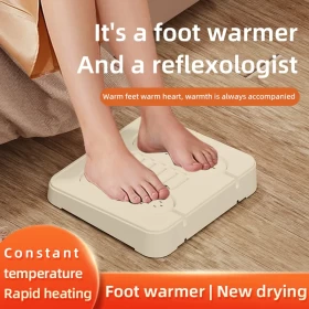 Portable 2-in-1 Shoe Dryer & Foot Warmer with Massage